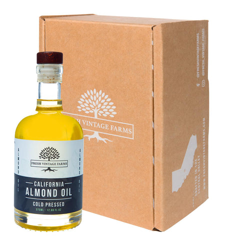 Fresh Vintage Farms Almond Oil - 100% Pure Cold Pressed California Grown, Great for Cooking, Baking, Dipping