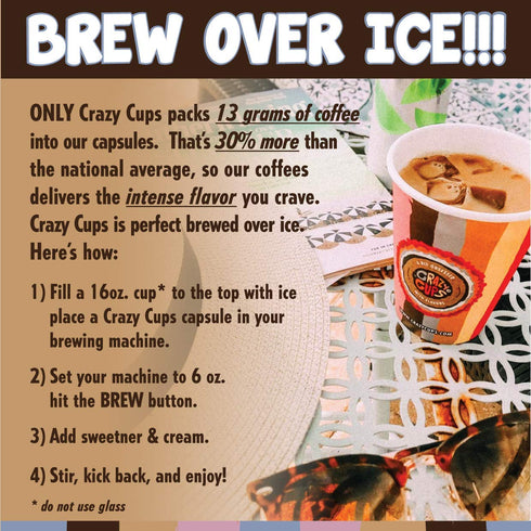 Crazy Cups Flavored Coffee for Keurig K-Cup Machines, Peanut Butter & Jelly Sandwich, 22 Single Serve Pods