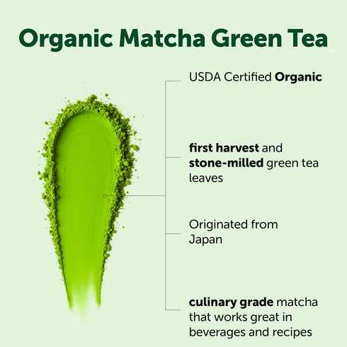 100% Packaging, 1 Lb Micro Ingredients Organic Matcha Green Tea Powder, First Harvest, Culinary Grade from Japan, Pure