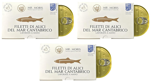 Mr.Moris Mr. Moris | Anchovy Fillets from Cantabrian Sea in Olive Oil |