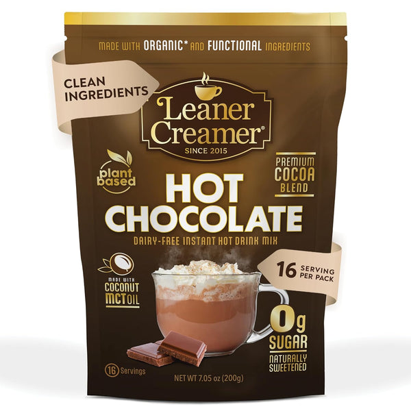 Instant Leaner Hot Chocolate Mix | Indulgent, 0g Sugar, Keto & Low