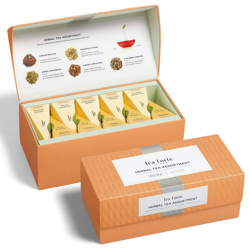 Tea Forte Premium Presentation Box Gift Set Sampler, 20 Count, Assorted Blends