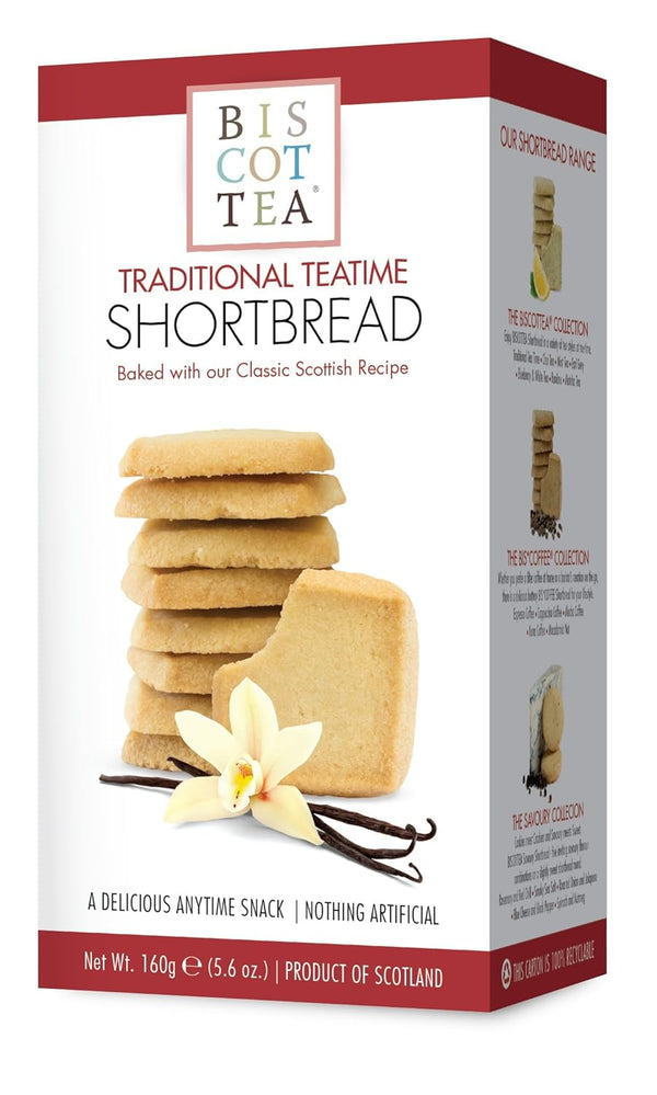 BISCOTTEA Traditional Shortbread Cookies, 8 Cookies