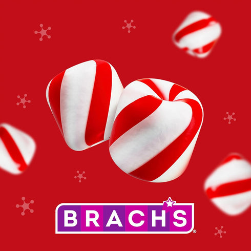 160 28 Brach's Bobs Sweet Stripes Soft Peppermint Candy, Individually-Wrapped Pieces, Ounce Jar