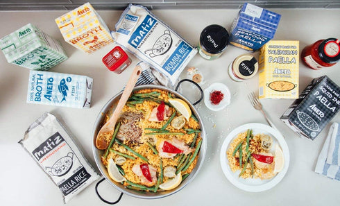 (2 2.2 lbs) Matiz Valenciano Paella Rice from Spain | Traditional Spanish Medium-Grain | Risotto, Arrs Negre, Seafood