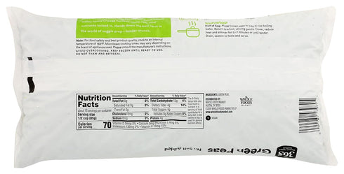 365 by Whole Foods Market 32 oz , Green Peas