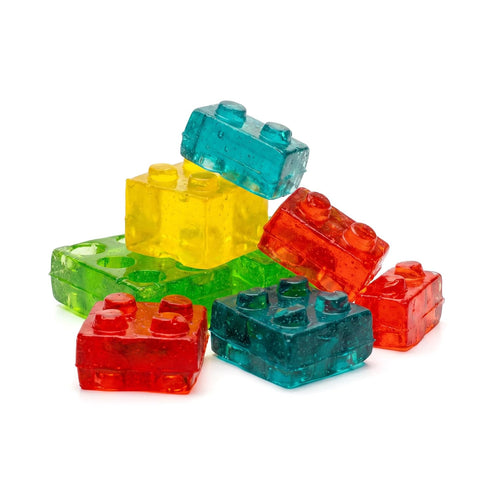 3D Gummy 5 Gummies 3D NY Spice Shop Building Blocks Candy - Pound Sweet and Tasty Brick Shaped - Colorful Fruit