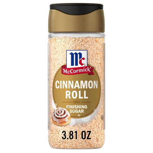 McCormick Finishing Sugar, Cinnamon Roll, Blend of Cinnamon and Warm Spices, Delicious