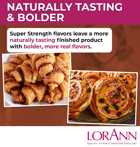 LorAnn Oils Super Strength Flavoring, Cinnamon Roll, 1 fl oz, for Candy Making