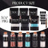 ElaraBerry 6 Pack Pack Ritual Salt Starter Collection with Dispensing Bottles Chalkboard Labels for Ceremony and Spell
