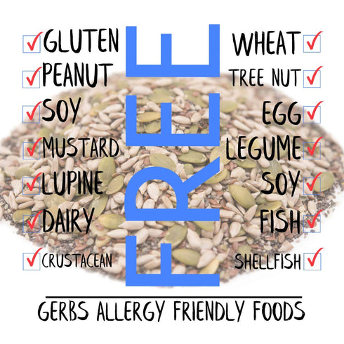 5 1 lb. 14 Gerbs Super Seed Snack Mix | Raw, No Artificial Additives, Resealable Bag | Crunchy Pumpkin, Sunflower