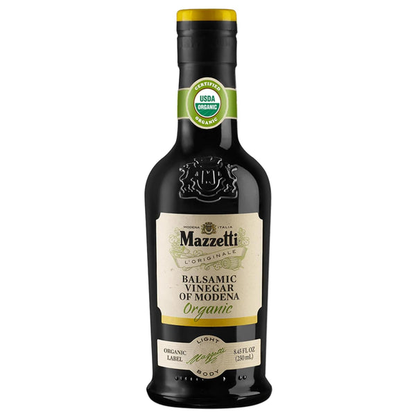 Mazzetti Organic Label Balsamic Vinegar of Modena PGI, 8.45 Fl Oz, Light