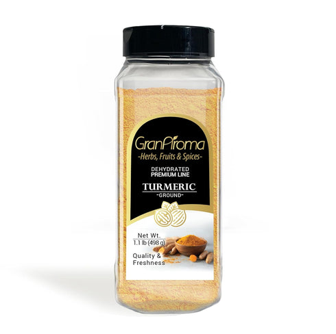GranAroma Turmeric Powder, 1.1 lb, Earthy Flavor, Versatile Spice for Curries & Soups