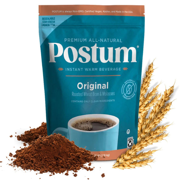 Postum Coffee Substitute Original (42oz) Coffee Alternative Caffeine Free with Roasted Wheat