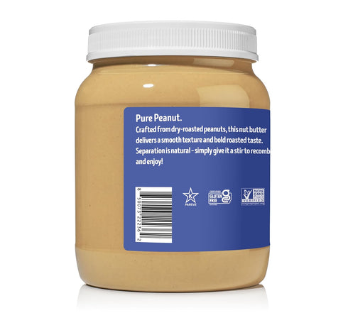 Voer (4lb) Peanut Butter | Single Ingredient | Vegan and Keto-Friendly, Gluten-Free