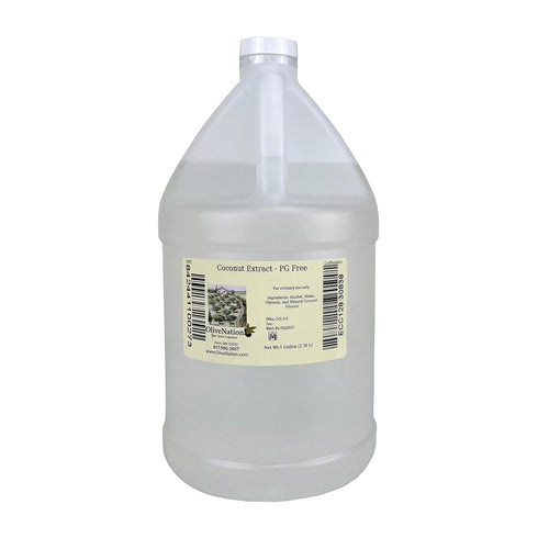 16 Natural Coconut Extract - Clear Water Soluble Flavoring from Natural Coconut Flavors - Sugar-Free - Non-GMO - Gluten