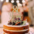 80th Birthday Glitter Cake Topper - 80th Anniversary Decoration Props, Party Favors for Celebration