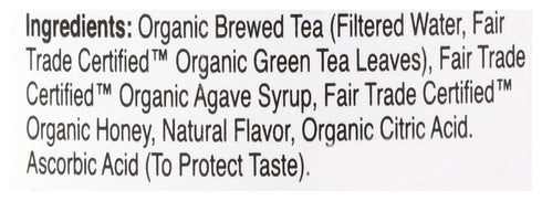 Eat The Change 16 (Pack 12) Just Ice Tea Organic Honey Green Tea, Kosher, Fluid Ounces
