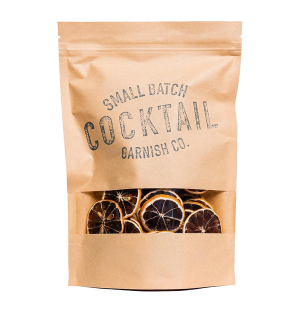 Cocktail Garnish Co. Dehydrated Lemon Wheels, 3oz, 50+ Slices