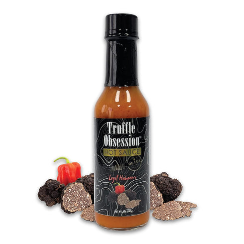 De Lux Farms -Truffle Obsession Gourmet Hot Sauce (Legit Habanero, Intense Heat)-Kosher Certified Hot Sauce