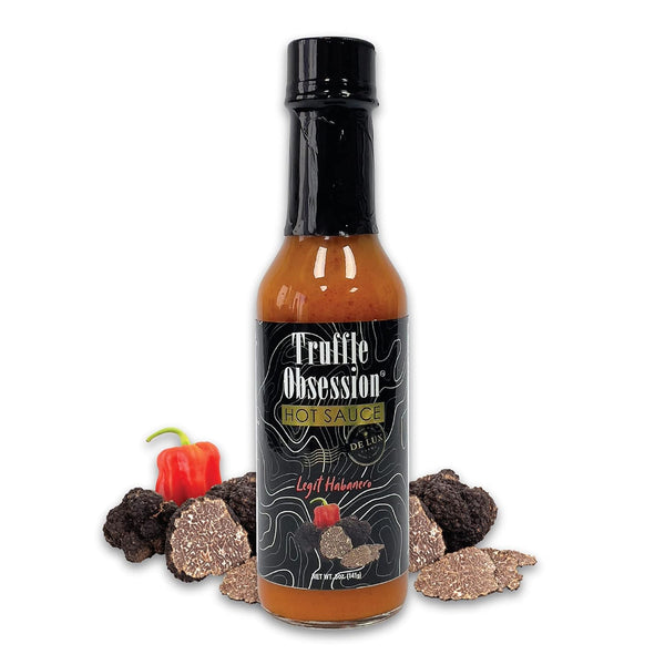 De Lux Farms -Truffle Obsession Gourmet Hot Sauce (Legit Habanero, Intense Heat)-Kosher Certified Hot Sauce