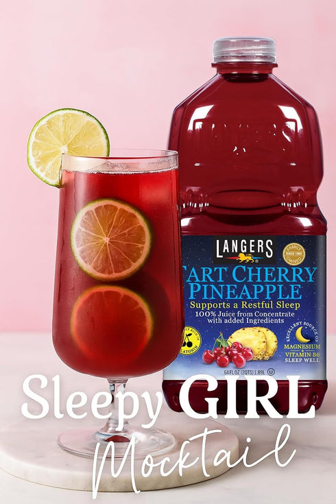 64 oz 100% (Pack 2) Langers fl Tart Cherry Pineapple, Juice from Concentrate with Added Ingredients
