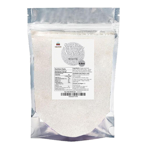 Sanding Sugar White 8.8 oz