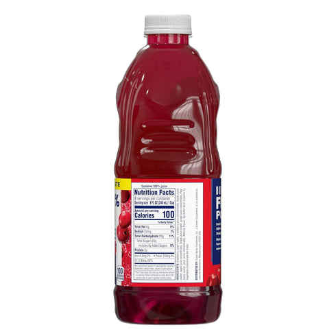 100% 64 Oz (Pack 8) Ocean Spray Juice, Cranberry, Fl Bottle