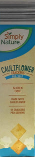 Simply Nature Cauliflower Crackers Sea Salt