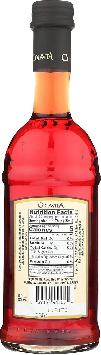 17 Colavita Aged Red Wine Vinegar, Ounce