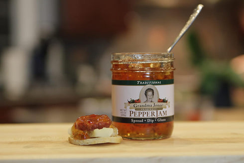 Grandma Jones' Originals PEPPER JAM 3 Packs 8 Grandma Jones Originals Pepper Jelly (Comes in Flavors) (Jalapeo)