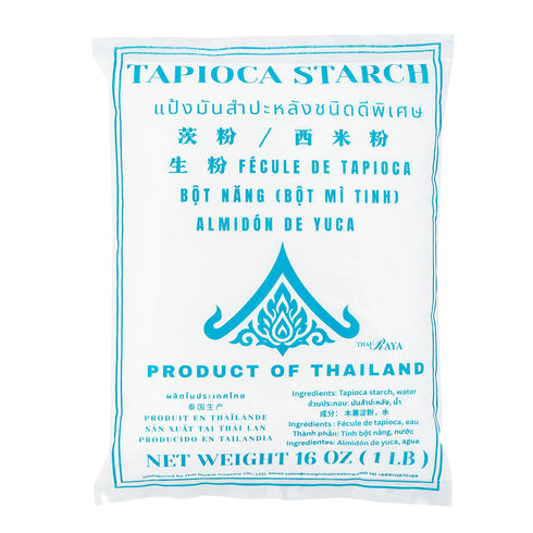 Thairaya Tapioca starch 16 oz (Basic), 1 LB Thailand All-Natural Gluten-Free Flour