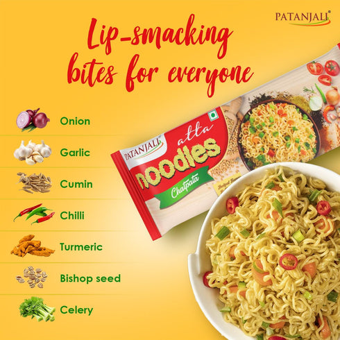 (Pack 4) 240g 8.47 oz Patanjali Atta Noodles Chatpata of - / fl