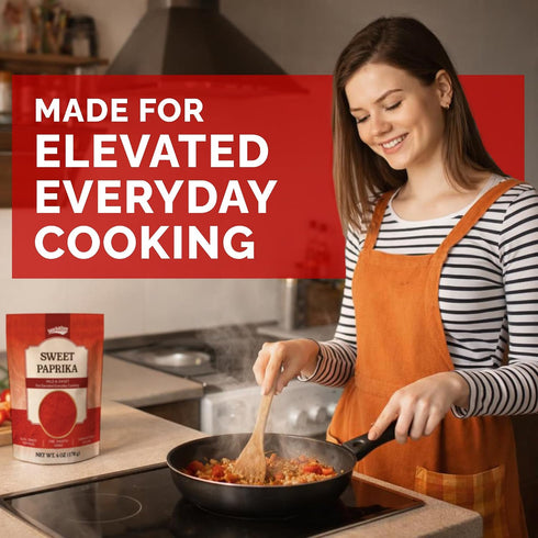 1.1 LB (500g) 220, 100% Snackathon Sweet Paprika Powder, Resealable Bulk Bag, High Color ASTA Vibrant Red, Mild