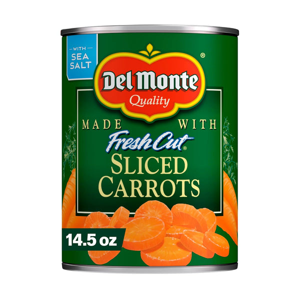 Del Monte Fresh Cut Sliced Carrots 14.5 oz. Can, Canned Vegetables (Pack