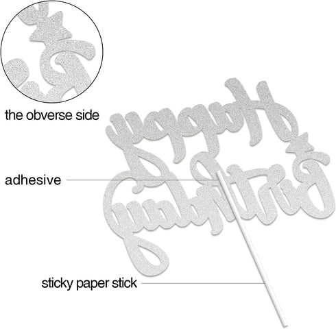 Tie Dye Happy Birthday Cake Topper for Tie Dye Party, Carnival Party Decoration Supplies for Boys Girls