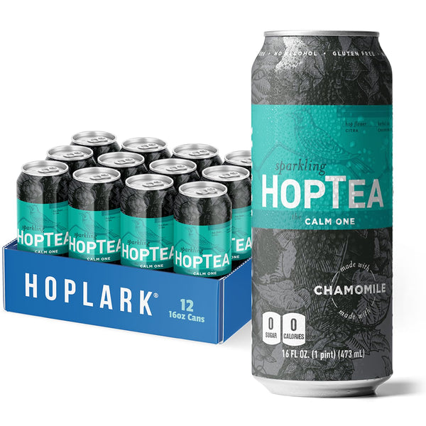 HOPLARK Sparkling HopTea - The CALM ONE - Tall 16fl oz cans
