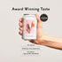 12 Oz (Pack 12) Something & Nothing Hibiscus & Rose Flavoured Sparkling Water | Lightly Carbonated, Full Flavoured