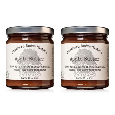 Southern Roots Sisters Apple Butter - Cider Spices - Made With Fresh Fruit and Pure