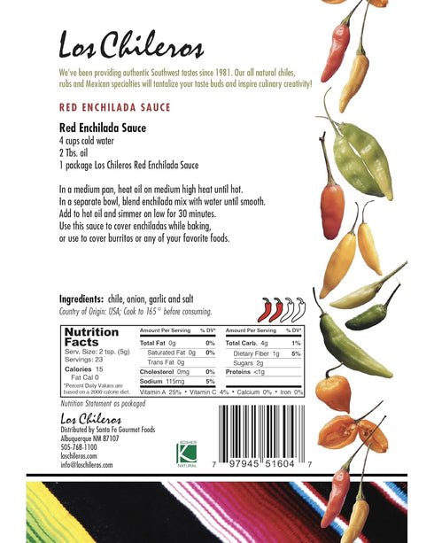 Los Chileros Red Enchilada Mix, 4 Ounce