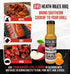 80+ 12 oz Heath Riles BBQ Apple Habanero BBQ Glaze Apple BBQ Sauce, Sweet & Spicy Rib Glaze for Pork Butt, Ham Glaze