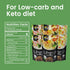 Pack- Paleo-Friendly(9.52 oz, 6 Packs) Hethstia Shirataki Noodle Low-Carb Pasta and Rice Variety Spaghetti, Fettuccine