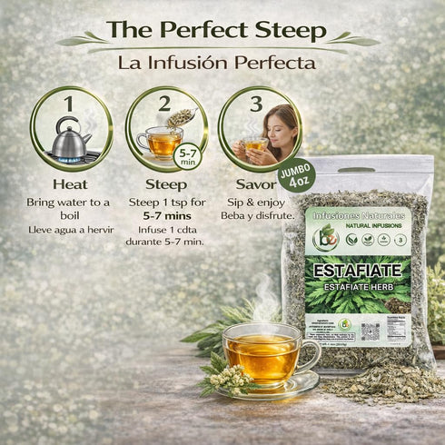 (4 oz) 100% Estafiate Herbal Tea Natural Mexican Mugwort (Artemisia ludoviciana) Traditional Vitality & Digestive