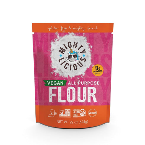 MIGHTYLICIOUS Gluten-Free, Plant-Based All-Purpose Flour, Superfine Rice Flour, Plant-Based, Non-GMO, Allergen-Friendly Baking