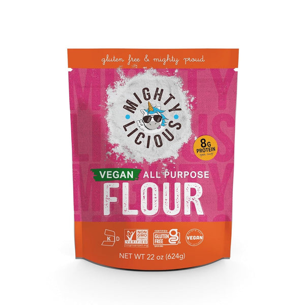 MIGHTYLICIOUS Gluten-Free, Plant-Based All-Purpose Flour, Superfine Rice Flour, Plant-Based, Non-GMO, Allergen-Friendly Baking