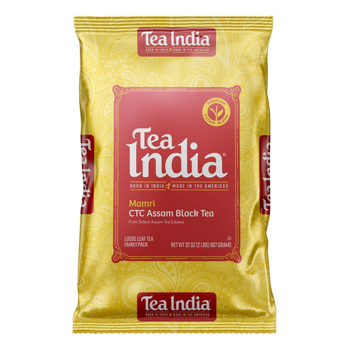 Tea India CTC Assam Loose Leaf Black Tea Strong, Full-Bodied Flavorful Blend