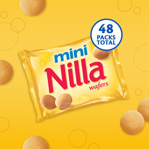 Nilla 48 Packs (4 Wafers Mini Cookies, Va Wafers, Snack Boxes)