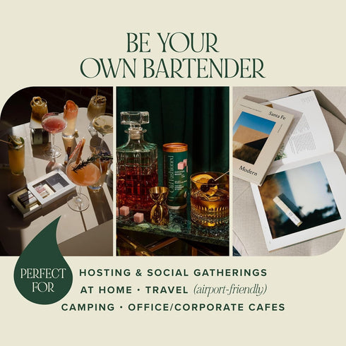 (30) Teaspressa Luxe Mixer Cube - Cocktail Drink Mixer (Espresso Martini)
