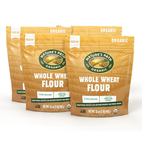 32 oz (Pack 4), Nature's Path Organic Whole Wheat Flour, of Non-GMO