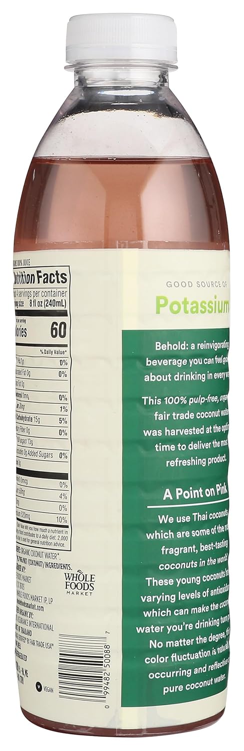 365 32 by Whole Foods Market Organic Coconut Water, FZ